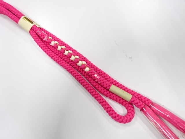 未使用品　正絹　手組帯締め